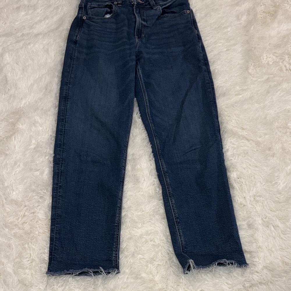 American Eagle Outfitters Dark Blue Straight Leg Jeans